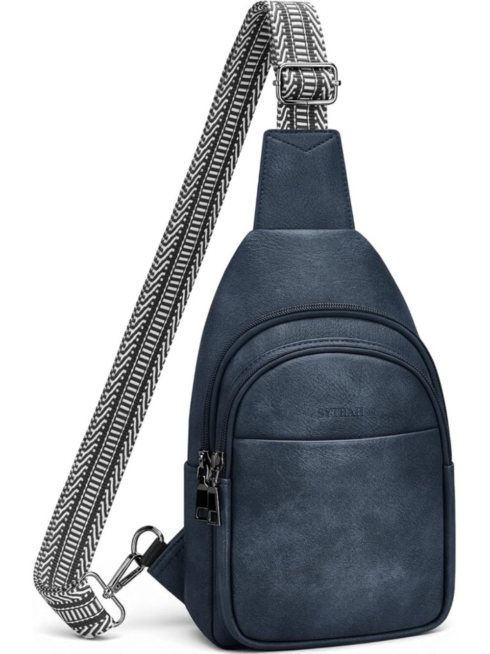 Sling Bag for Women, Crossbody Bags Purse for Women Trendy Vegan Leather Chest B